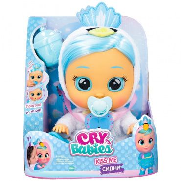 40890 Игрушка Cry Babies Плачущий младенец Сидни Kiss Me интерактивная IMC toys